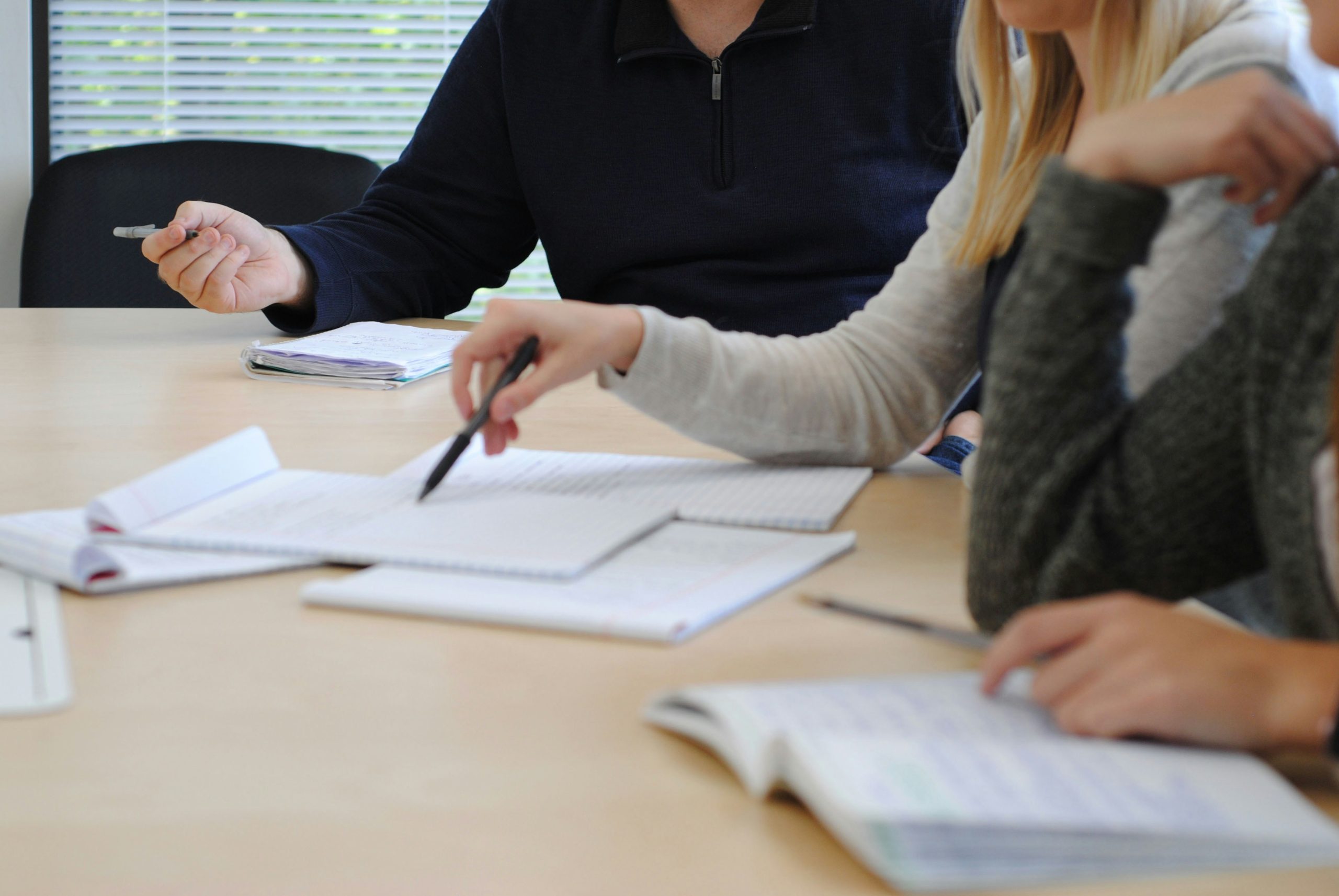 Corporate team participating in a business Mandarin language class