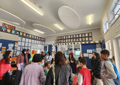 Parents gathering for dragon boat festival